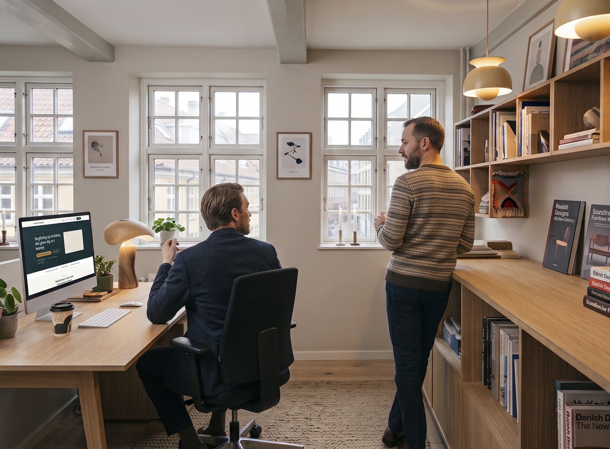 Kontormiljø hos Grønlund og Blytt